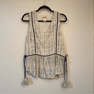 PEPIN sleeveless top, size M, BOHO style